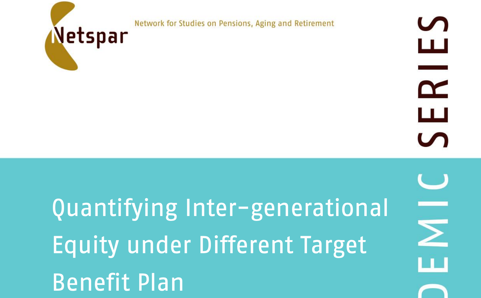 Quantifying Inter-generational Equity under Different Target Benefit Plan Designs